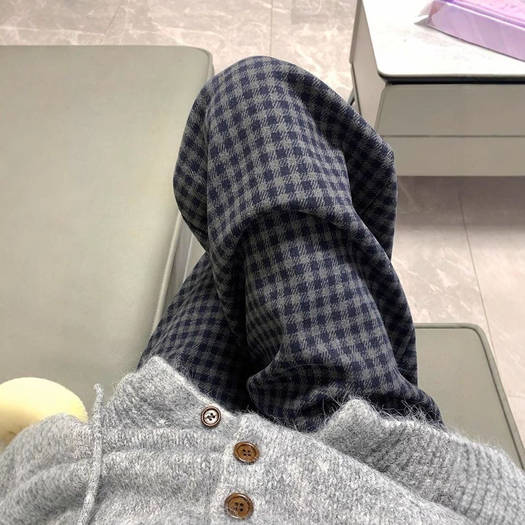 チェックパンツ クラシカル チェック リラックスパンツ