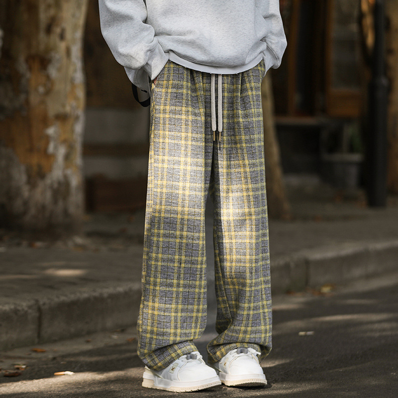 チェックパンツ ゆったりシルエット チェック リラックスパンツ