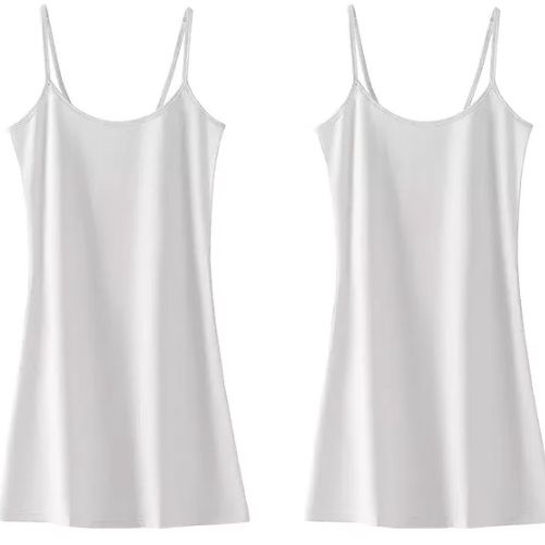ペチコート シンプル肌触りキャミワンピース