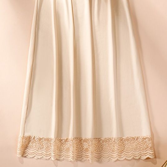 ペチコート 裾レース付き総ゴムウエストペチコートスカート