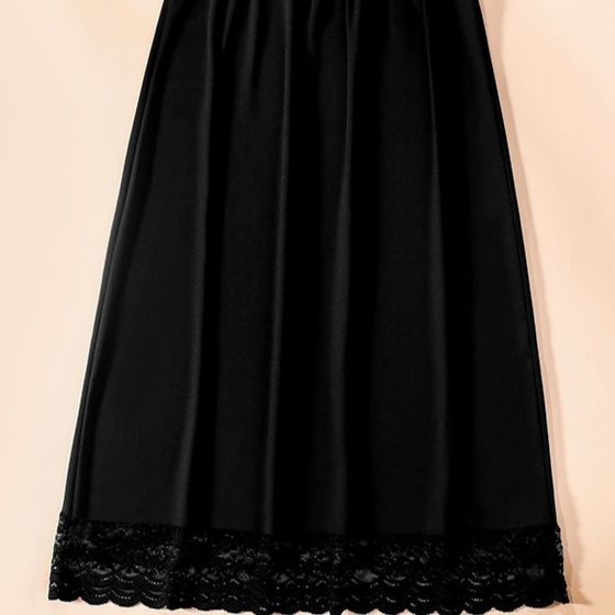 ペチコート 裾レース付き総ゴムウエストペチコートスカート