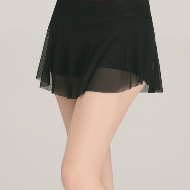 ペチコート 二層式シフォン付きインナーパンツ一体型ペチコート