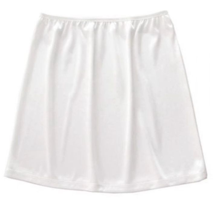 ペチコート 光沢サテン生地のシンプルペチコートスカート