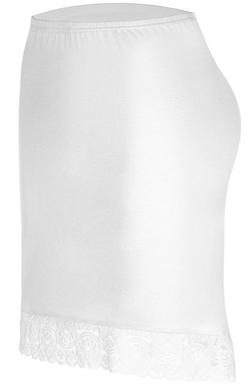 ペチコート 裾レース付きショート丈