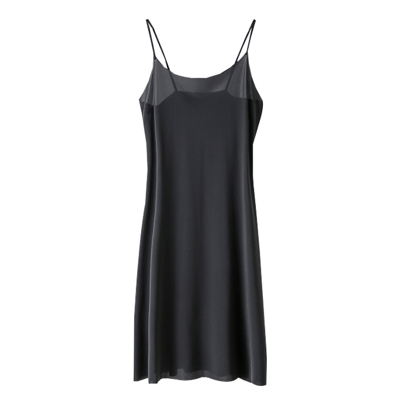 ペチコート シンプル細肩紐ペチコートワンピース