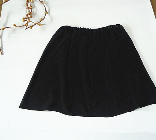 ペチコート ウエストレース切替シンプルペチコート