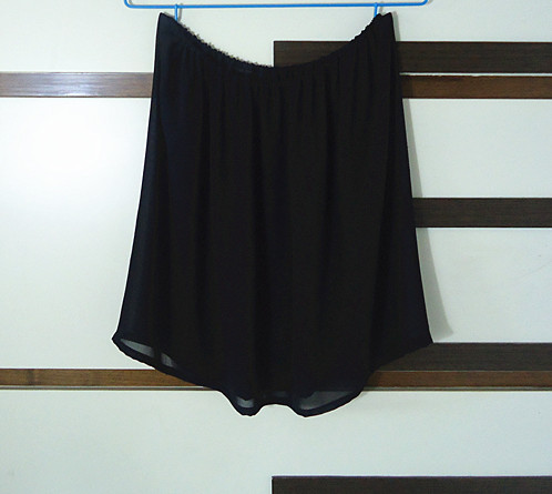 ペチコート ウエストレース切替シンプルペチコート