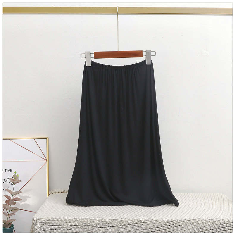 ペチコート 裾レース仕立てのロング丈ペチコートスカート