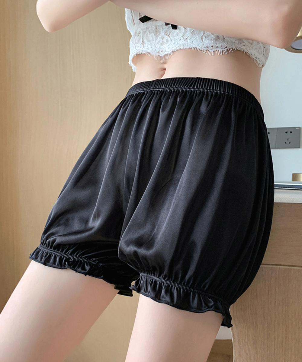 ペチコート 三分丈ペチパンツ裾フリル かぼちゃパンツ
