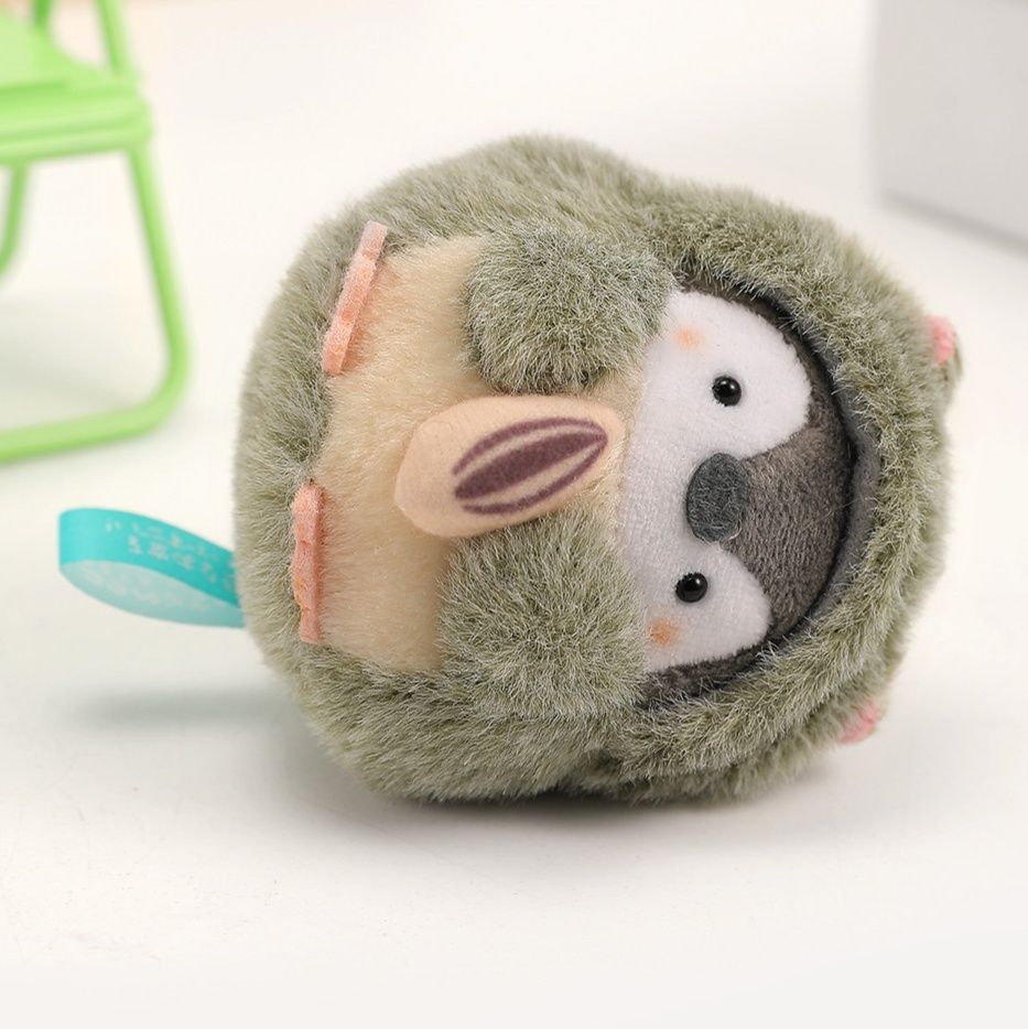 ペンギングッズ・ペンギンぬいぐるみ もこもこ着ぐるみペンギンぬいぐるみキーホルダー