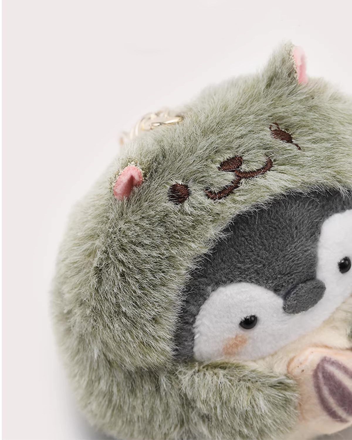 ペンギングッズ・ペンギンぬいぐるみ もこもこ着ぐるみペンギンぬいぐるみキーホルダー