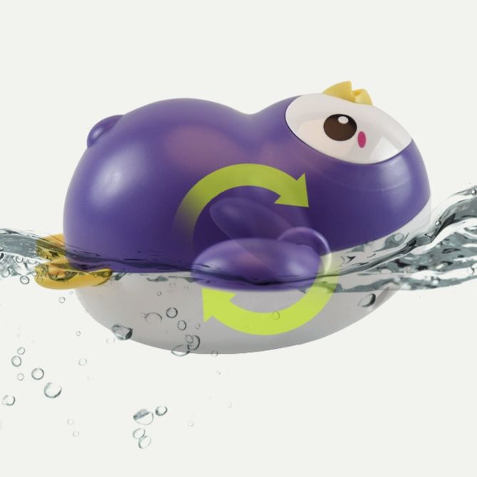 ペンギングッズ・ペンギンぬいぐるみ ぜんまい式水遊びペンギン泳ぐおもちゃ4個セット