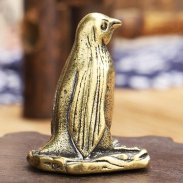 ペンギングッズ・ペンギンぬいぐるみ 金属製ペンギン置物ミニチュアフィギュア