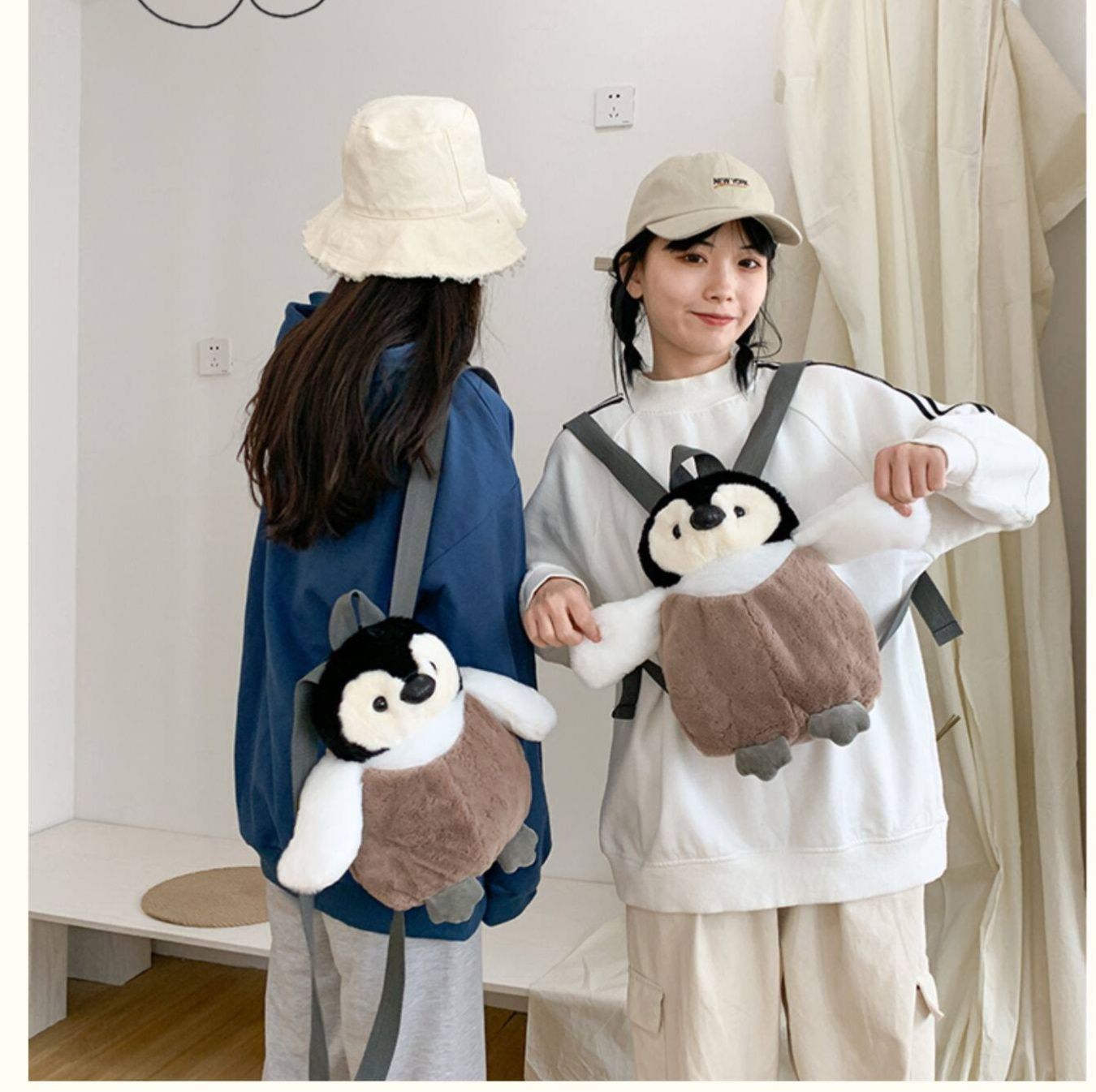 ペンギンの赤ちゃんぬいぐるみリュック