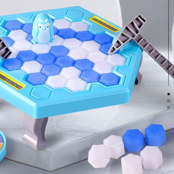 ペンギングッズ・ペンギンぬいぐるみ ペンギン救出氷割りバランスゲーム台