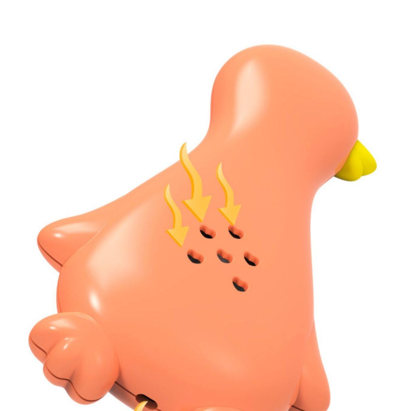 ペンギングッズ・ペンギン型安全感温浮遊式湯温計