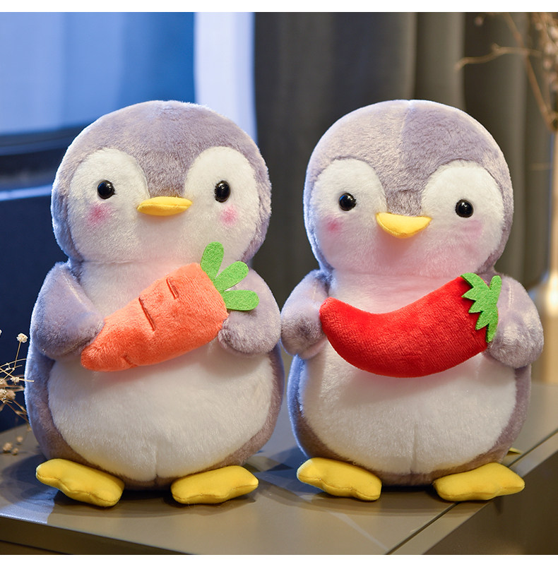 お野菜とフルーツ抱っこペンギンぬい