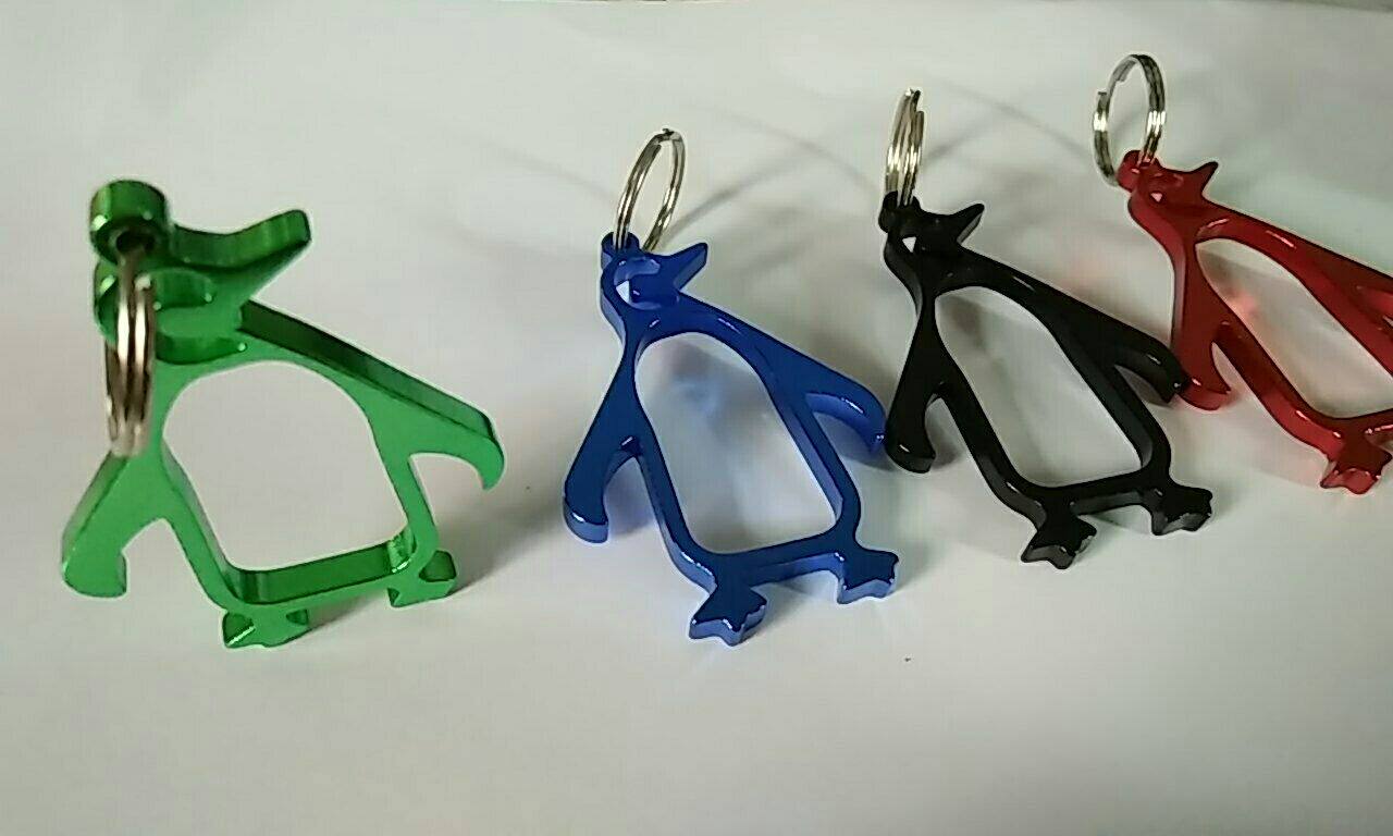 ペンギングッズ・ペンギンぬいぐるみ ペンギンシルエットメタルキーホルダー