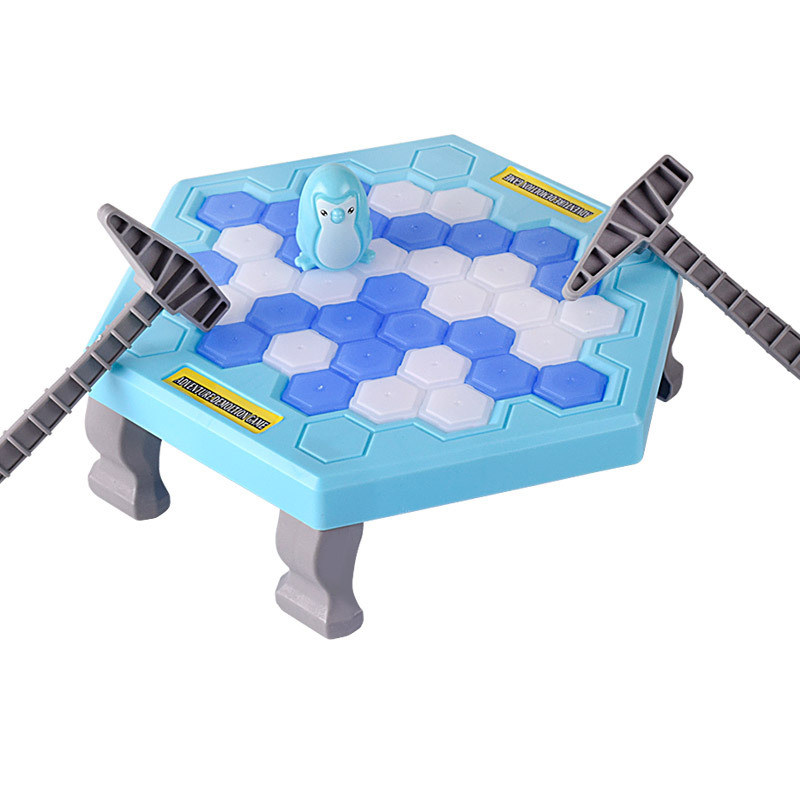 ペンギングッズ・ペンギンぬいぐるみ ペンギン救出氷割りバランスゲーム台