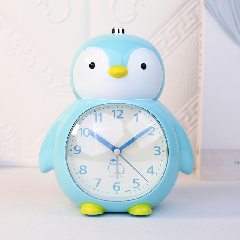 ペンギングッズ・ペンギンぬいぐるみ ペンギン型アナログ目覚まし時計