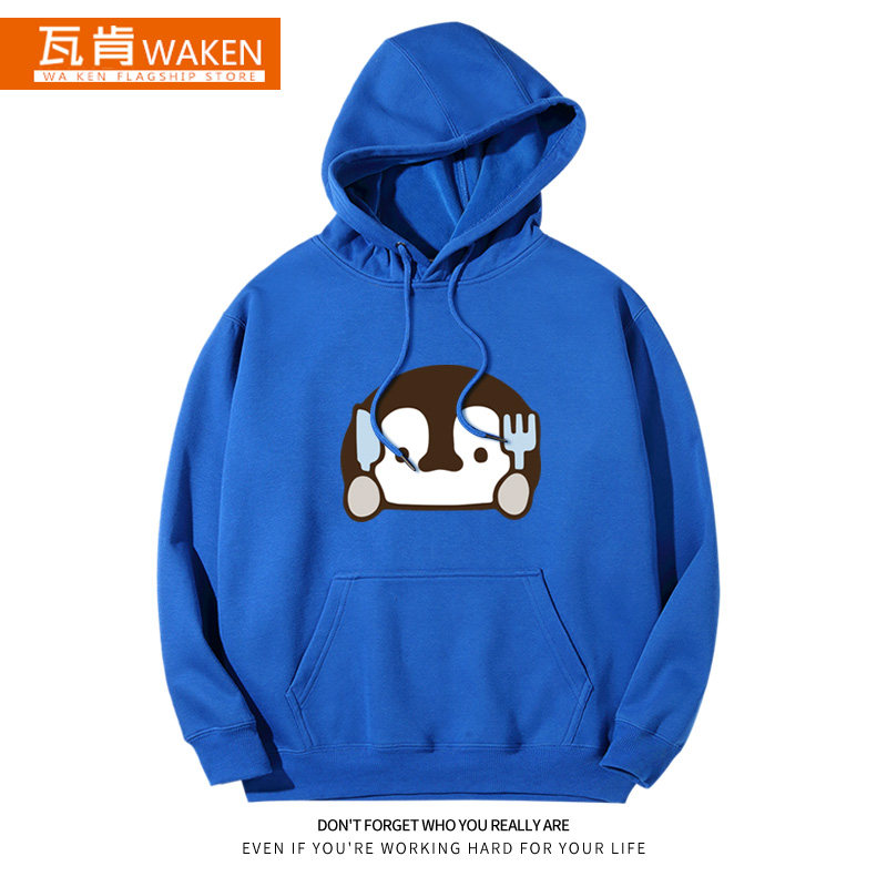 食いしん坊ペンギンプリントパーカー