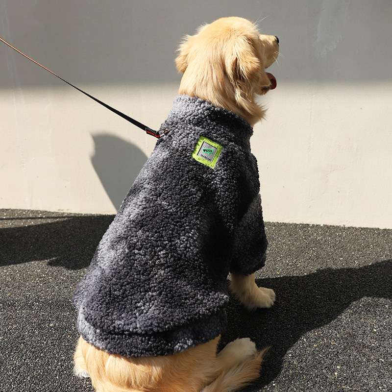 犬服  もこもこあったか大型犬用アウター