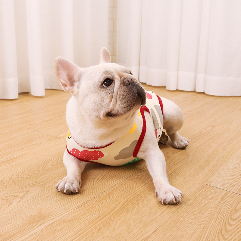 犬服 きのこ柄のポップで可愛い犬用タンクトップ