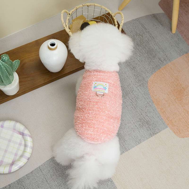 犬服 もこもこあったか犬用ベスト