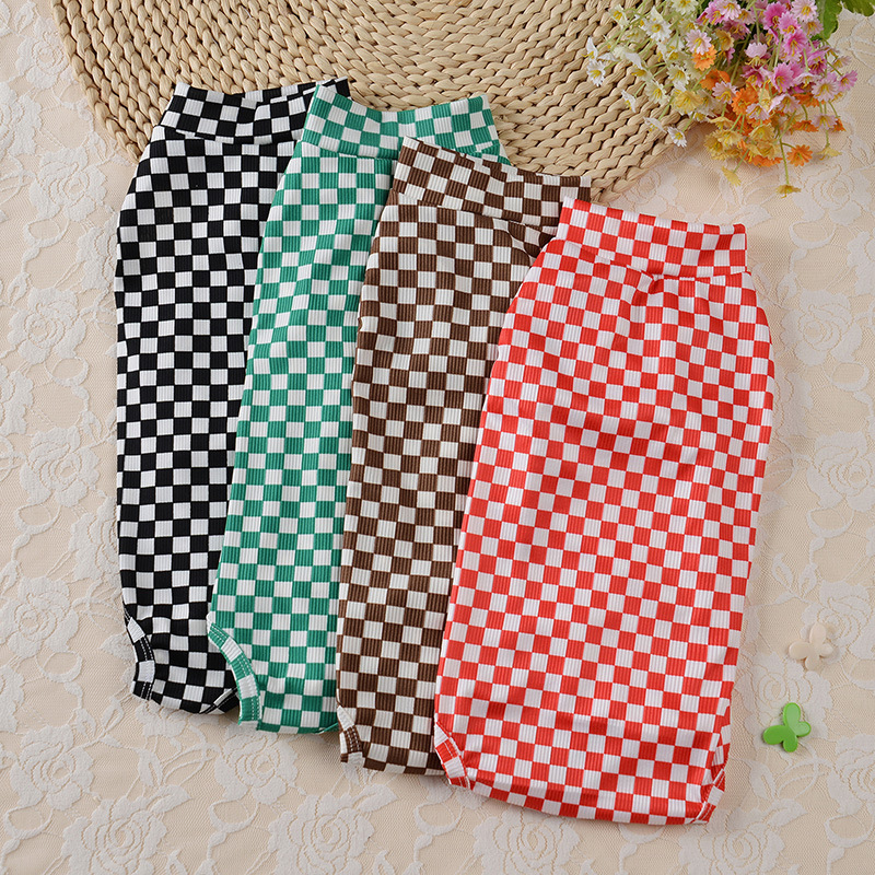 犬服 市松模様のカジュアル四つ足トレーナー