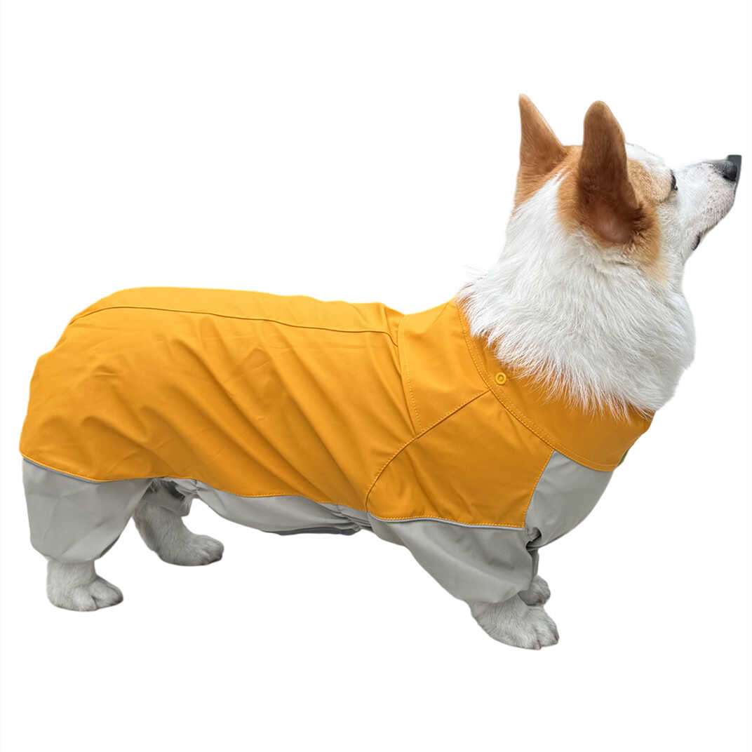 犬服  雨粒から守るペット用レインコート