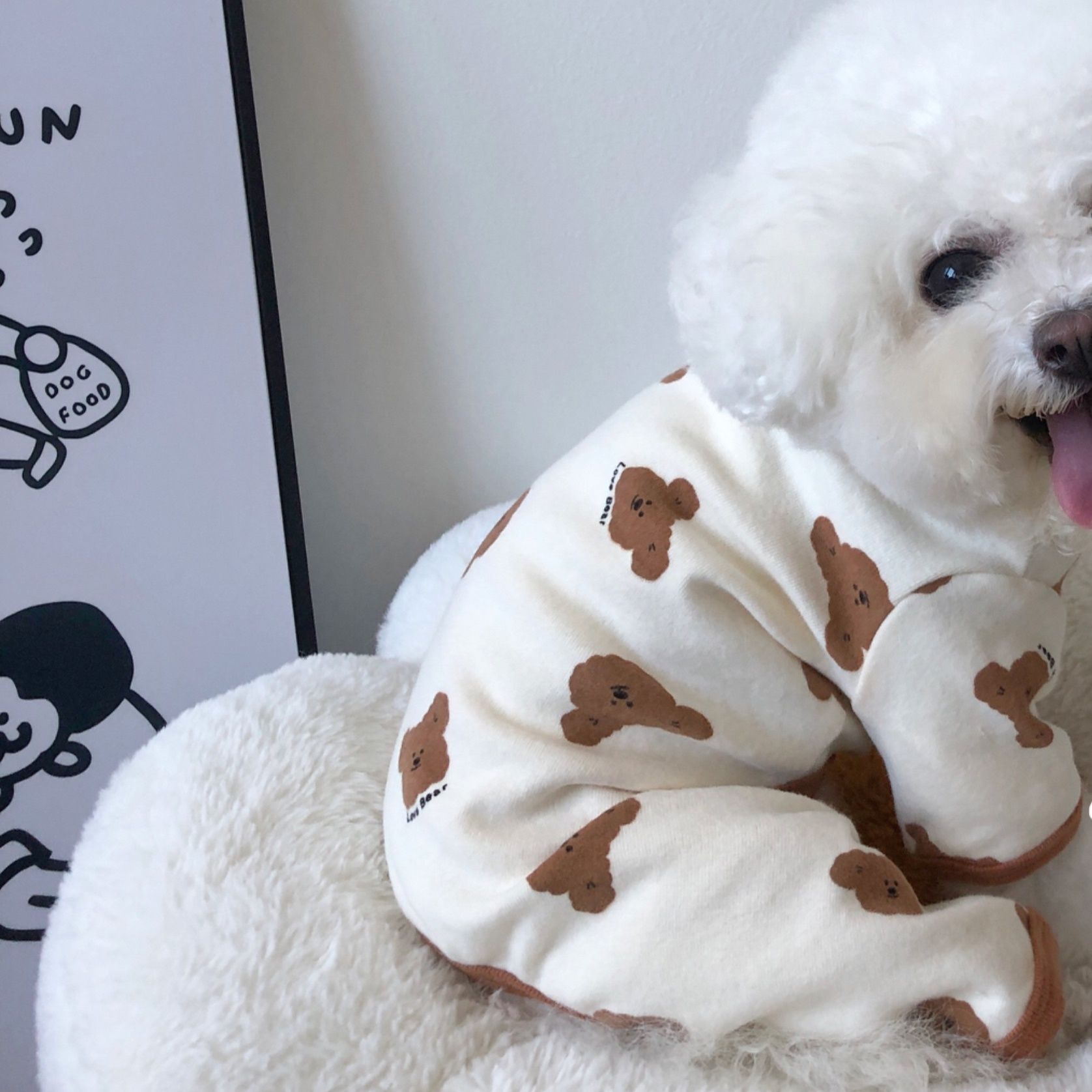 犬服 くまさんといっしょパジャマ