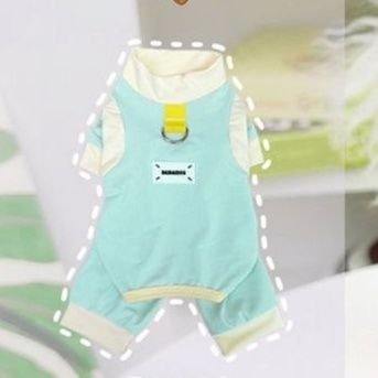 犬服 ふわもこパステルつなぎ