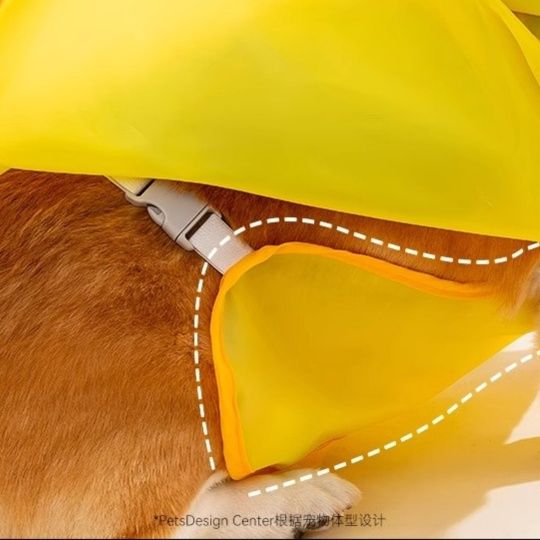 犬服 おしゃれ全身防水お散歩レインコート