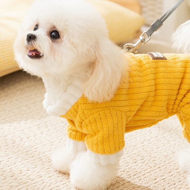 犬服 もこもこ立体編みトレーナー