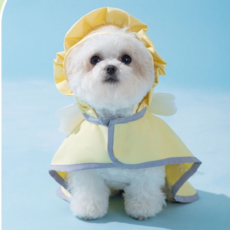 犬服 天使のひだまりレインコート