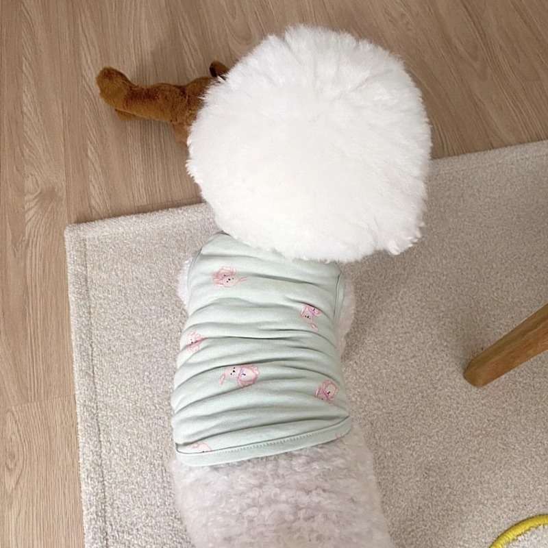 犬服 もこもこペット用キュートTシャツ