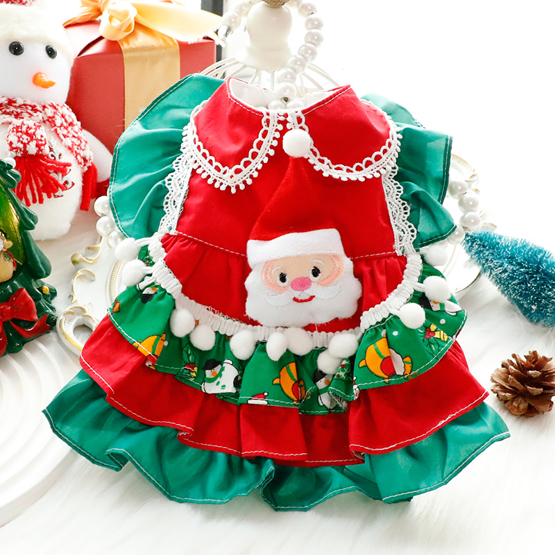 犬服 聖夜のサンタフリル姫ワンピース