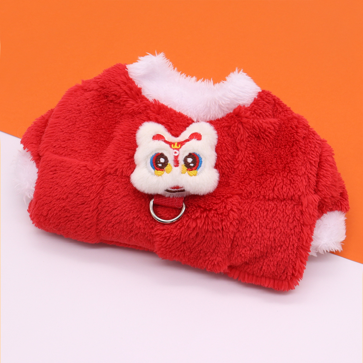 犬服 もこもこ生地のうさぎワンポイントトレーナー