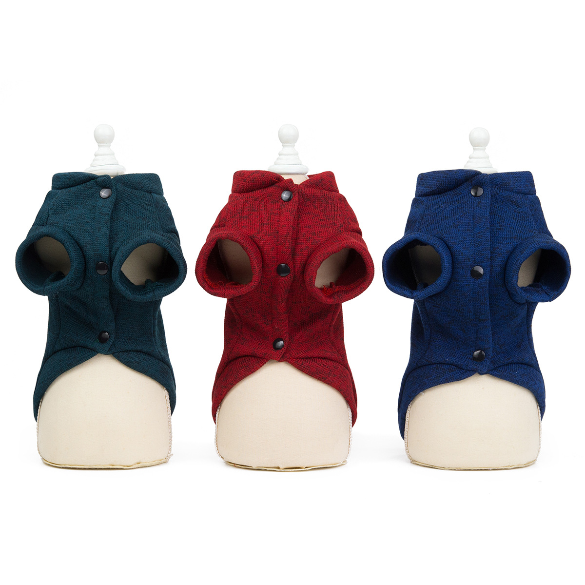 犬服 眼鏡とキャップ柄のカジュアルメッセージトレーナー