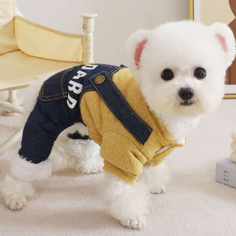 犬服 作業着風オーバーオール