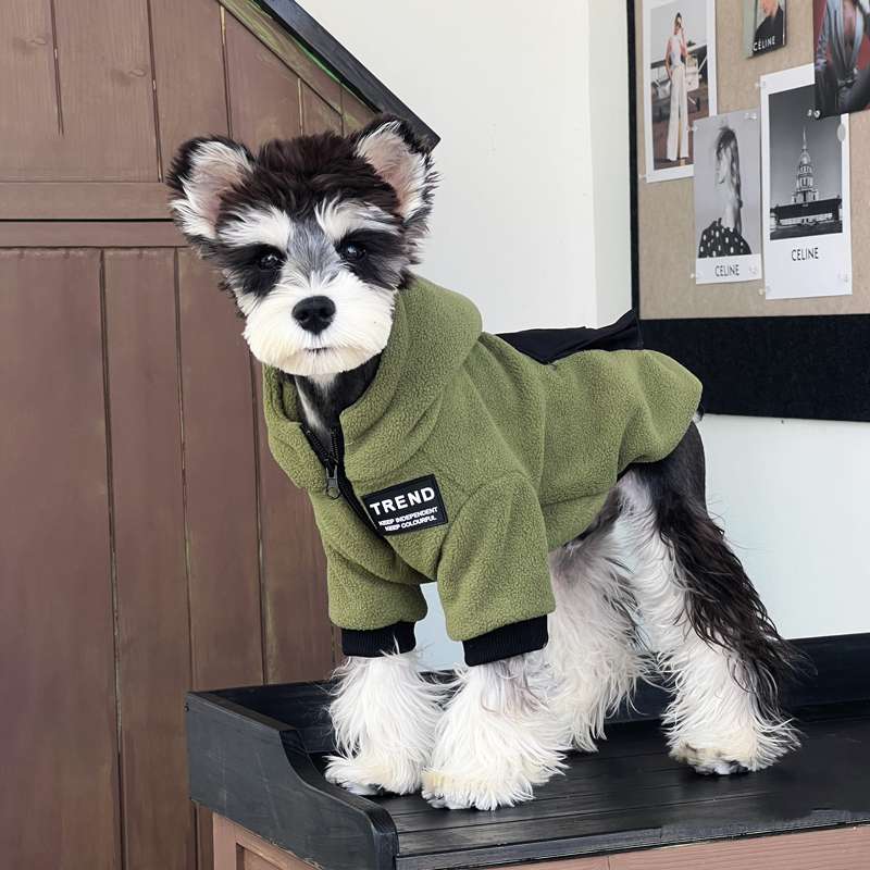 犬服  フリースパーカー犬用アウター