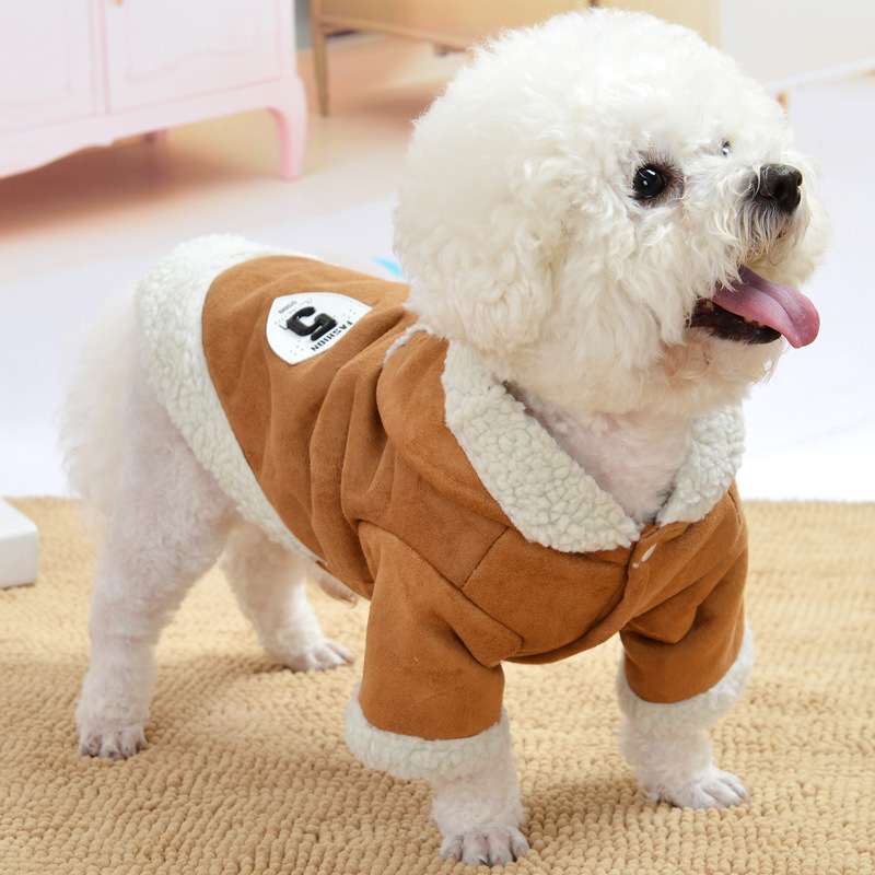 犬服  もこもこ暖か犬用ジャケット