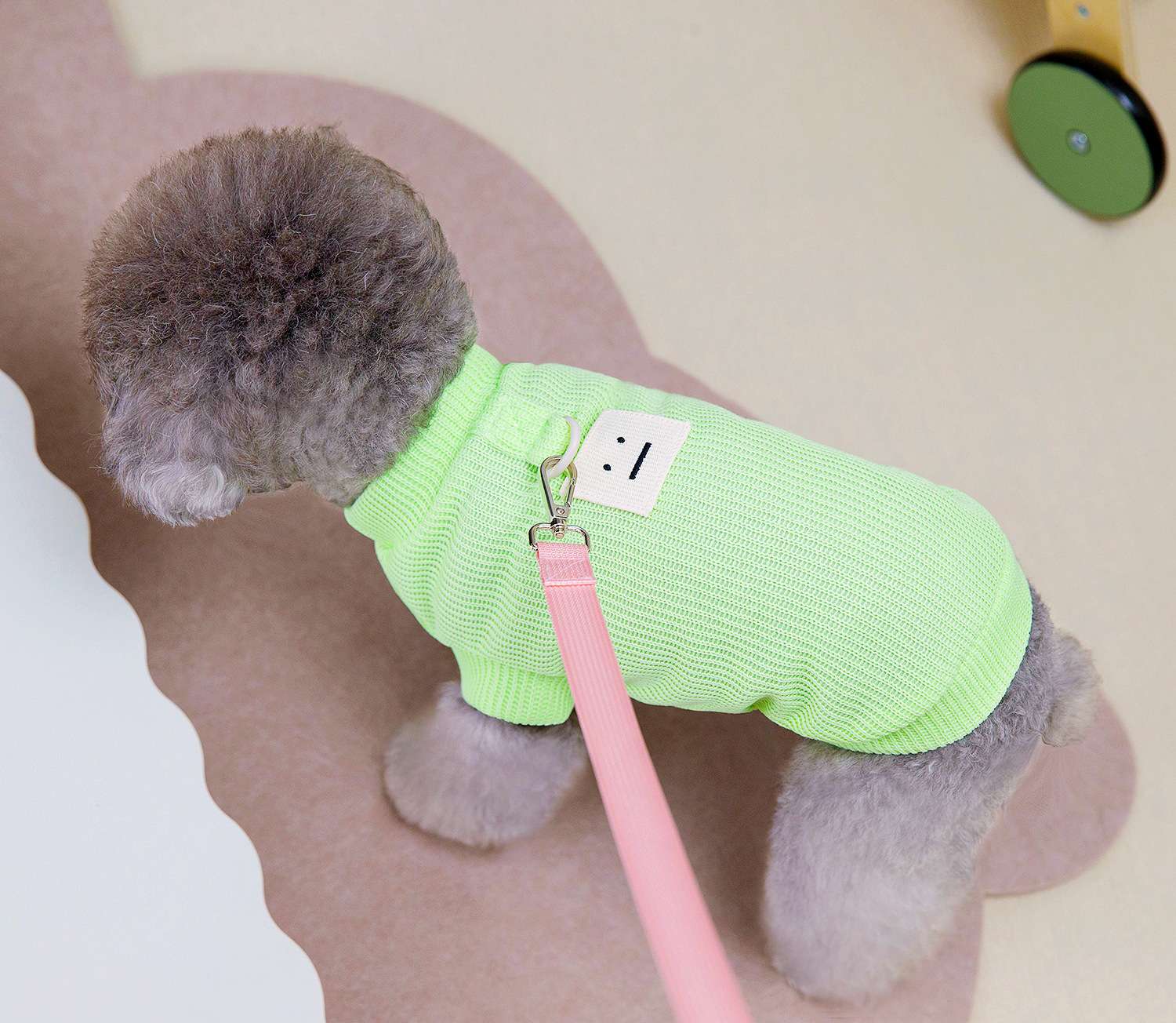 犬服  ふわもこニット 小型犬用タートルネックセーター