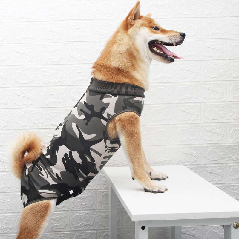 犬服  大型犬用迷彩柄タンクトップ