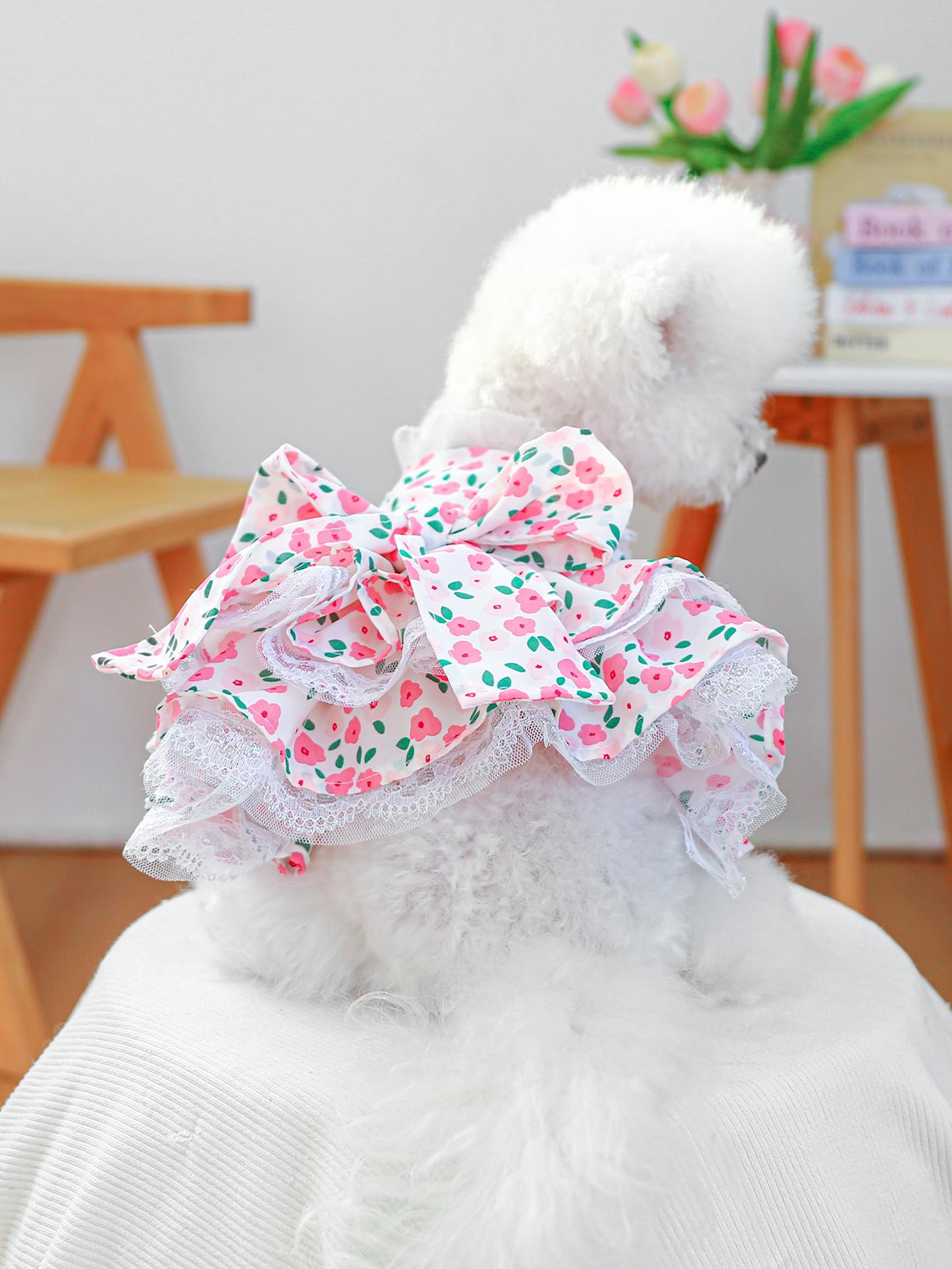 犬服 花園姫フリルワンピース