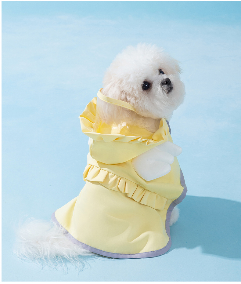 犬服 天使のひだまりレインコート