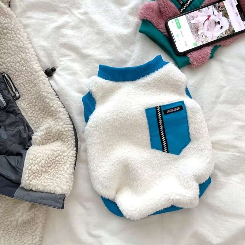×犬服 もこもこペット用ベスト