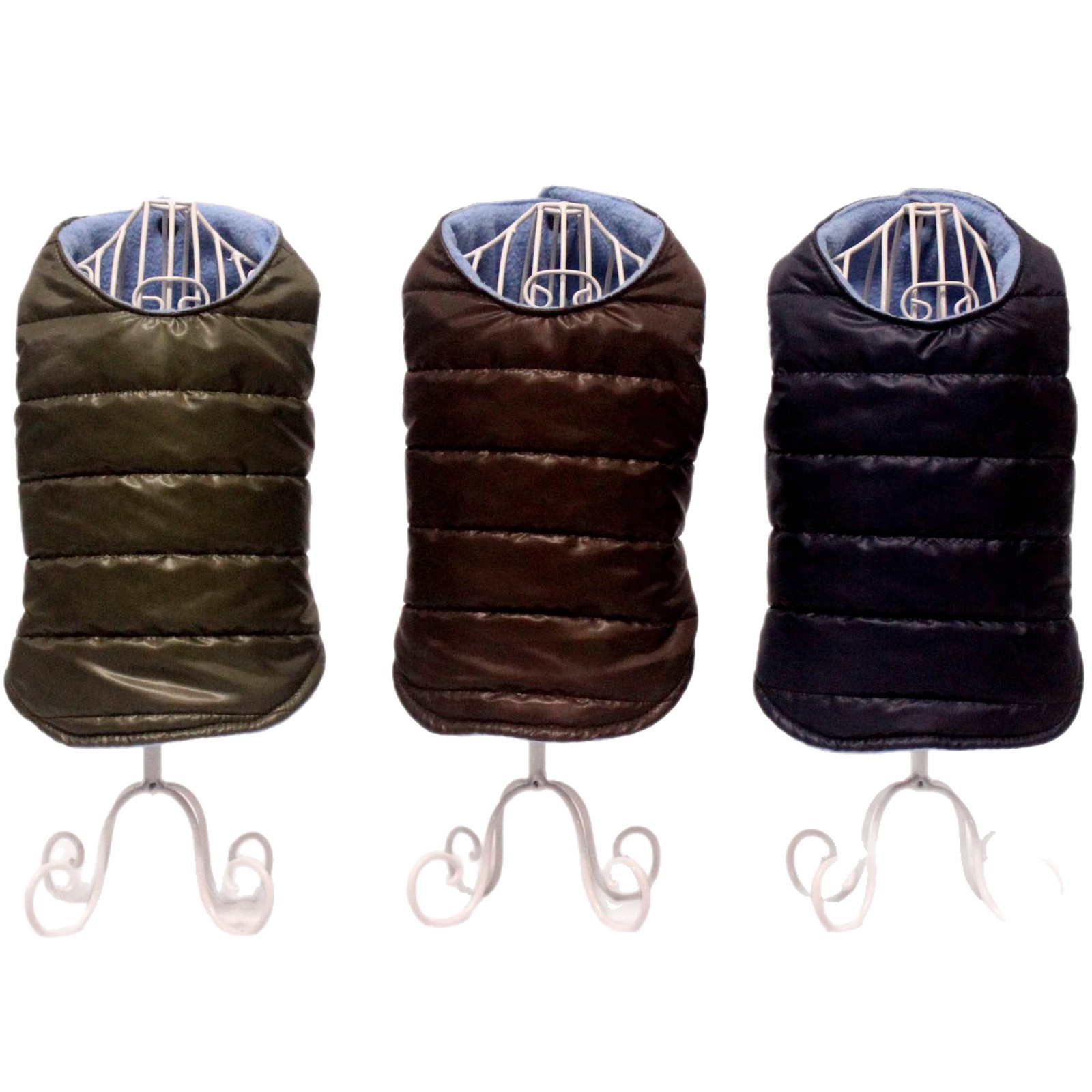 犬服 中綿入りキルティング袖なし犬用防寒ベスト