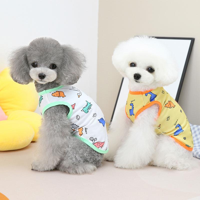 犬服 恐竜パレード涼やかタンクトップ