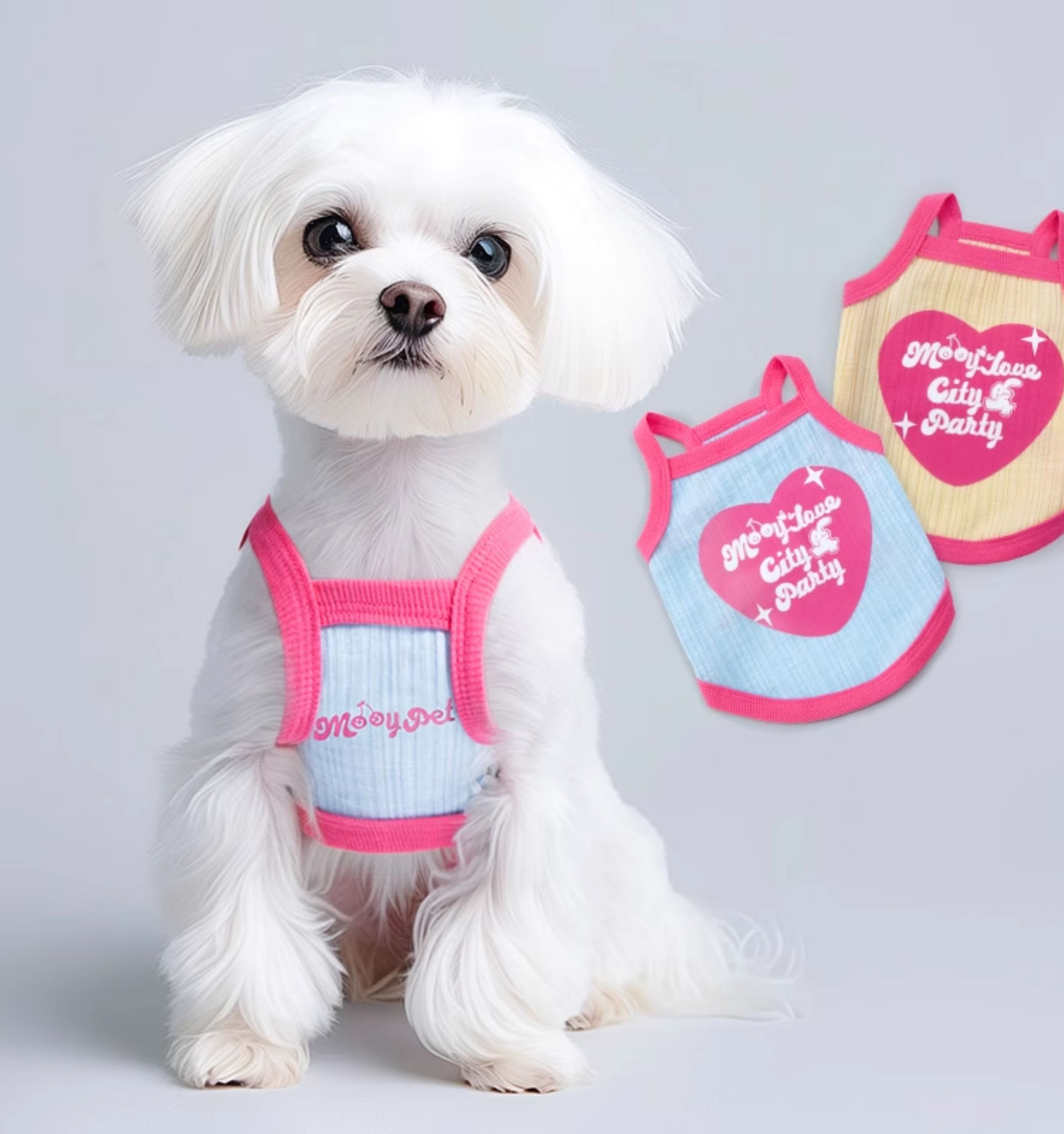 犬服 おしゃれハート タンクトップ